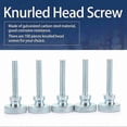 thumbnail image 3 of 100Pcs Adjustable Step Double Handle High Head Knurled Screw M3*18, 3 of 3