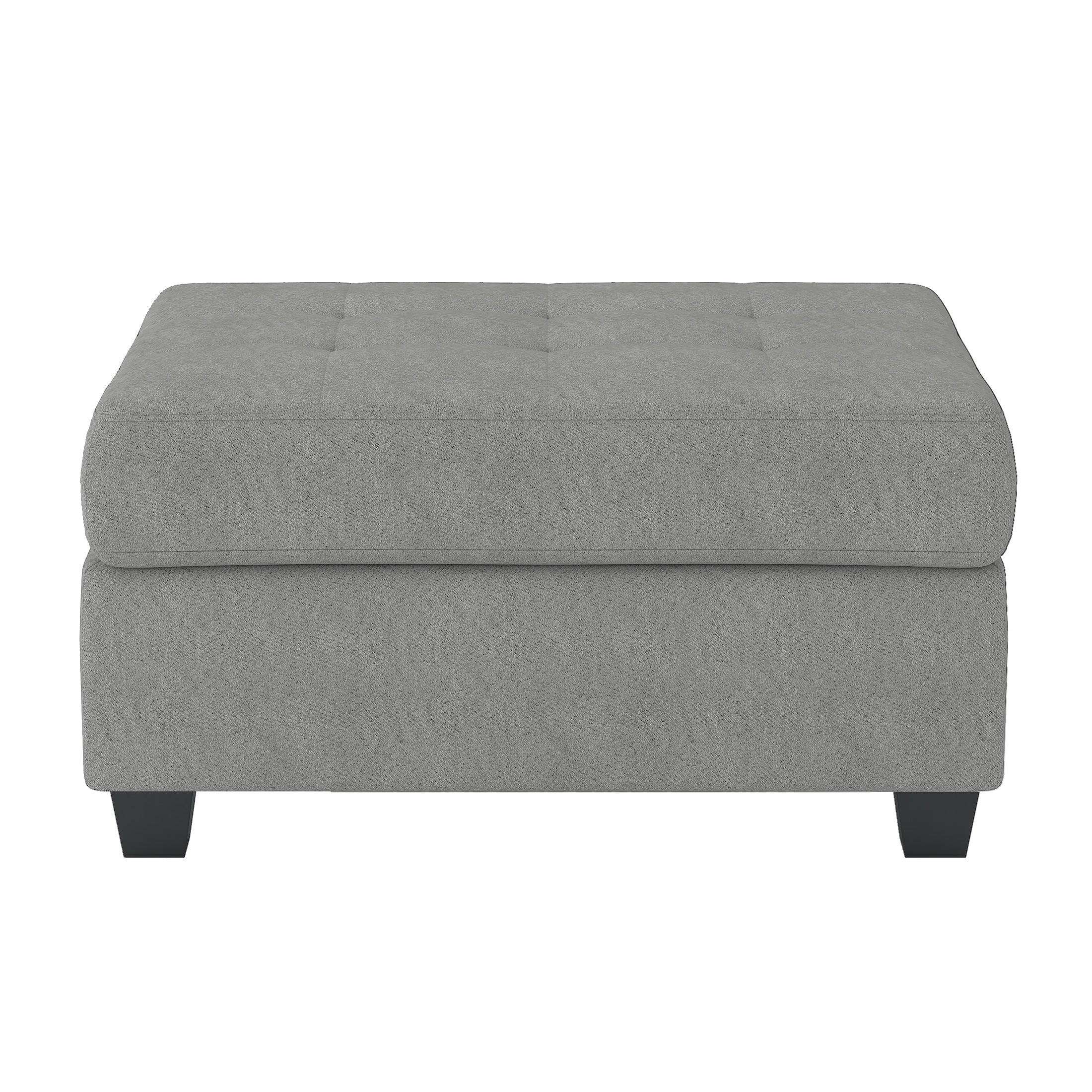 OakvillePark Granby Microfiber Fabric Upholstered Storage Ottoman