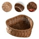 thumbnail image 2 of FELTECHELECTR Cesta de almacenamiento con forma de corazón de ratán sintético para frutos secos (marrón grande), 2 of 6