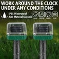 thumbnail image 5 of HeartGoods Mole Repellent Solar Powered, Waterproof Vole Chipmunk Repellent Outdoor,Ultrasonic Gopher Repellent for Lawn Garden, Mole Deterrent,Groundhog Repeller, Snake (8 Packs), 5 of 7