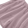thumbnail image 5 of MIUOWANP Oversize Women's Shorts with Pockets Lightweight Relaxed Fit Sports and Casual Short Shorts Size XXXXL(16)Purple, 5 of 8