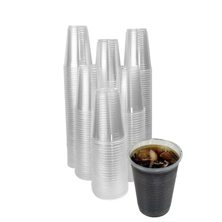 7 oz Clear Disposable Plastic Cups - Bulk Party Cups, Plastic Cups disposable, Water cups, PP Clear Plastic Cups, Party Cups, Transparent Cups for Birthday Parties, Picnics, 100 Counts - 7STAR