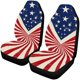 thumbnail image 1 of ABPHQTO Juego de 2 fundas para asientos de coche con bandera americana, protector universal para asientos delanteros de coche, apto para coche, SUV, sedán, camión, 1 of 3