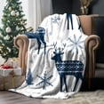 thumbnail image 3 of Christmas Blankets Soft Prints Fleece Throw Blanket for Winter Bedding Home Living Room Sofa Couch and Gift Throw Blanket Farmhouse Holiday Decor, 3 of 6