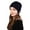 Navy, variant on Aoochasliy Hats and Gloves Clearance 2-in-1 USB Heated Knitted Hat and Neck Gaiter Set Winter Warm Fleece Hat Heating Circle Loop Scarf for Men and Women