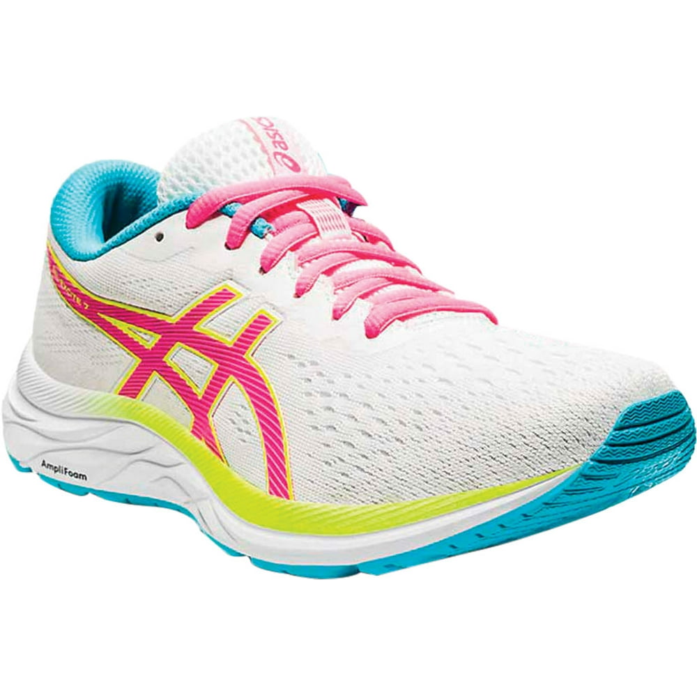 Asics Womens Asics Gel Excite 7 Running Sneaker Whitesafety Yellow 75 B 3057