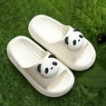 thumbnail image 4 of ZHOGXU Baby Girls Slippers Soft Eva Indoor Outdoor Casual Non- With Cute Panda Print Comfortable Lightweight Sandals,White,2.5-3 Years, 4 of 4