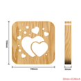 thumbnail image 5 of Lámpara nocturna de corazón de madera YONGSHENG Lámpara LED regalo de San Valentín decoración del hogar, 5 of 5