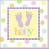 Luncheon Napkins - 16-Pack, Baby Steps