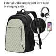 thumbnail image 2 of Pofeuu Leaves Print Storage Laptop Backpack with USB Charging Port[Water Resistant] College Computer Bookbag Fits, 2 of 7