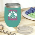 thumbnail image 2 of This Guy Loves a Nurse - Nurse's Boyfriend or Husband, Mint 12oz Wine Tumbler, 2 of 2