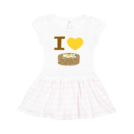 

Inktastic I Love Pancakes Gift Toddler Girl Dress
