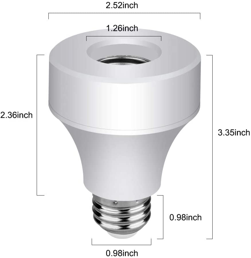 Smart Wifi Bulb Socket Led Light Bulbs Adapter Base Converter Timer Holder Wireless Lamp Adapter Compatible with Google Assistant - Walmart.com