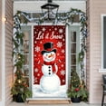 thumbnail image 1 of Christmas Door Cover Santa Claus Design Holiday Decoration for Front Door Indoor Wall Party Festive Decorations Merry Xmas Home Decor, 1 of 6