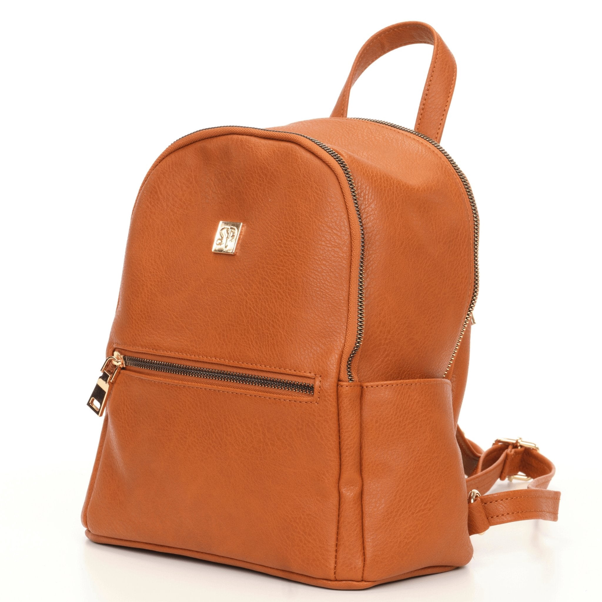 Sleepy Panda Mini Vegan Leather Diaper Backpack with Smart Storage and Gold Hardware Durable, Compact and Stylish for Everyday Use The Mini Backpack Diaper Bag