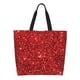 thumbnail image 1 of Disketp Red Glitter Bolsa Tote Estampada para Mujer, Bolso de Hombro y de Mano para Compras y Viajes, 1 of 8