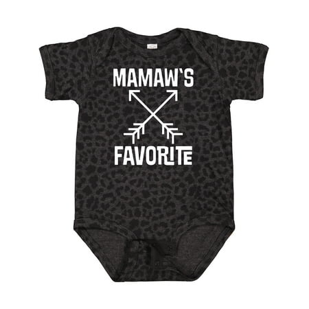 

Inktastic Mamaw s Favorite Grandson Childs Gift Baby Boy or Baby Girl Bodysuit