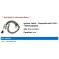 thumbnail image 2 of Ignition Switch - Compatible with 1990 - 1991 Honda CRX, 2 of 2