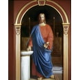 thumbnail image 2 of Dalsgaard, Christen 26x32 White Modern Wood Framed Museum Art Print Titled - Jesus As High Priest, 2 of 4