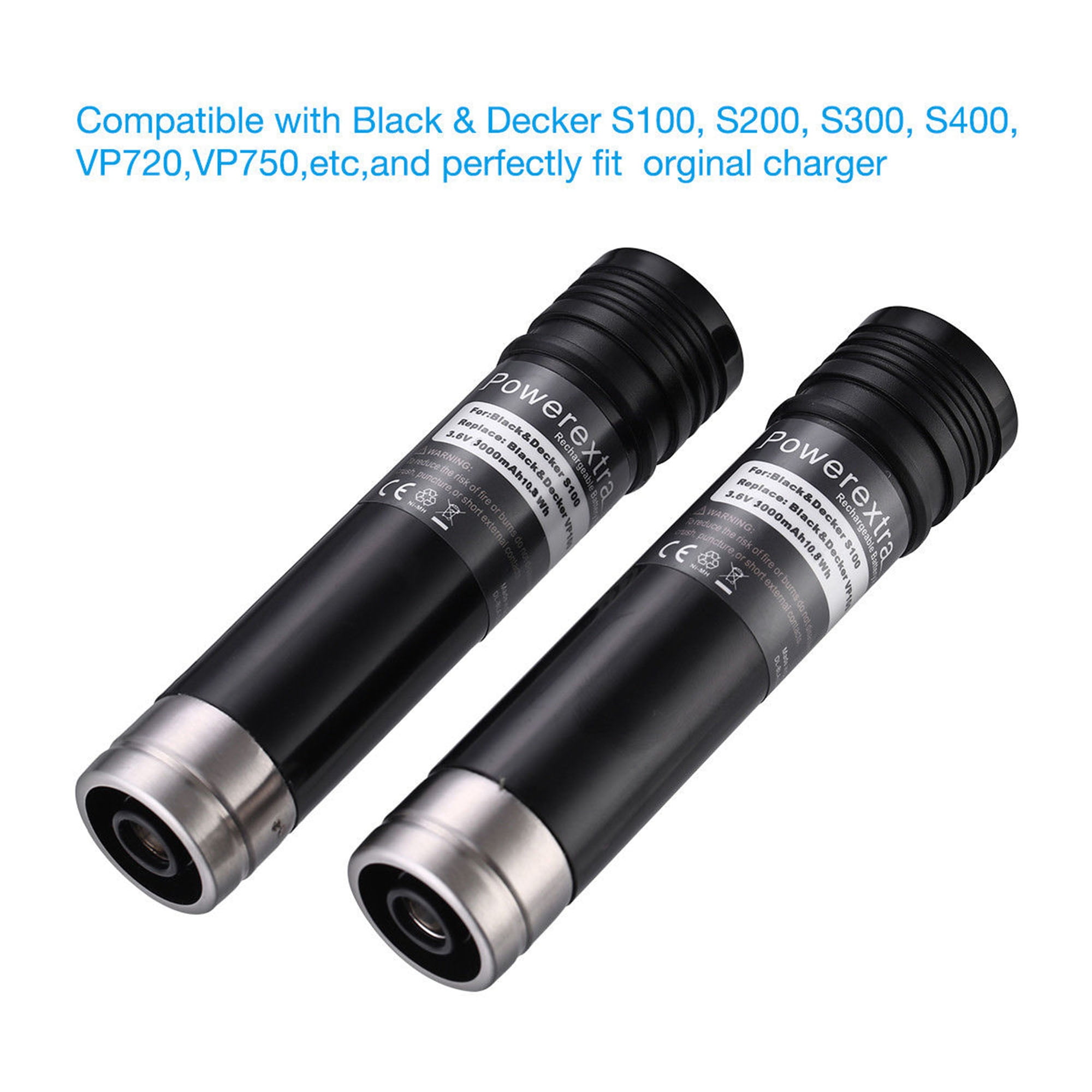 Black And Decker VP100 Versapak Type 2 Silver 2pk VP105