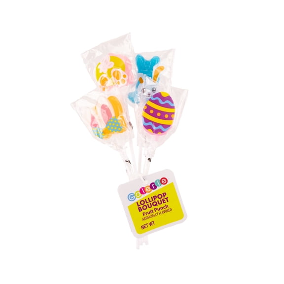 Galerie 4 Count Crazy Bunny Lollipop Bouquet with Fruit Punch Flavor