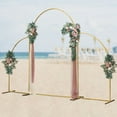 thumbnail image 3 of 3Pcs Metal Stand Wedding Arch Backdrop Stand For Ceremony Party Yard Venue Decor, 3 of 22