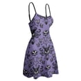 thumbnail image 4 of Haunted Mansion Square Neck Dress Cute Loose Print Dresses Elegant Beach Party Dress, 4 of 6