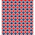 thumbnail image 3 of Ambesonne Americana Duvet Cover Sets, Half Triangles, 2-Queen, Red Dark Blue and White, 3 of 3