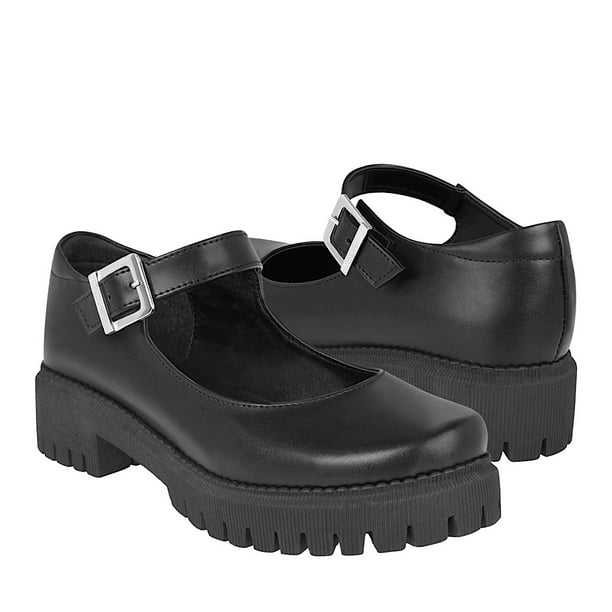 ZAPATOS DAMA SIENA 5023 SIMIPIEL NEGRO Tacón 3