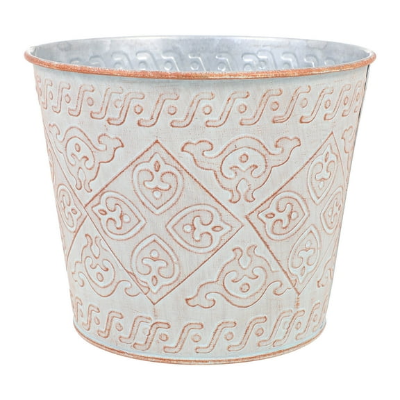 DINHEAROM Retro Flowerpot Iron 1Pcs 6.7x6.7x5.5in Homeowners Gardeners Decor