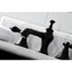 thumbnail image 4 of Grifo de baño Kingston Brass Duchess Widespread negro mate, 4 of 7