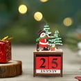 thumbnail image 6 of Hwkond Advent Calendar 2024 Christmas Decorations Wooden Calendar Ornaments Christmas Gifts Snowman Mini Desktop Desktop Table, 6 of 6