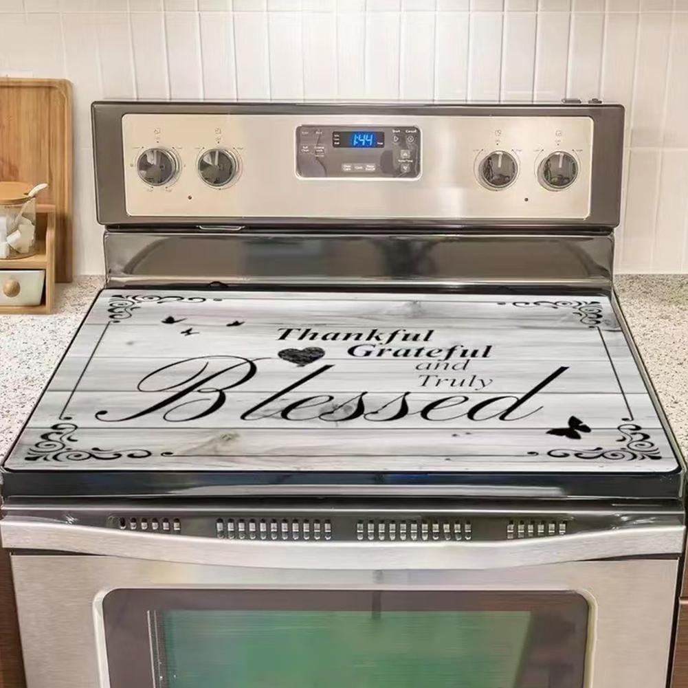 SharkTRUE Stove Top Cover for Electric Stove 28 "x 20 ", Heat Resistant Glass Top Stove Cover Protector, Glass Cooktop Covers, Kitchen Flat Stove Top Covers for Electric Stove H8U9