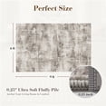 thumbnail image 5 of VUNATE 6'x9' Area Rugs for Living Room Washable Rugs Modern Abstract Distressed Indoor Rug Carpet Soft Fluffy Area Rugs for Bedroom Dining Room Office Kitchen Foldable Nonslip Rug Taupe, 5 of 8