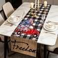 thumbnail image 5 of Darzheoy Independence Day Table Flag, Cotton Printed USA Stars and Stripes Table Runner, Fade-Resistant Machine Washable Decorative Table Flag for Dining Table, Coffee Table, Kitchen, Home, 5 of 8