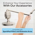 thumbnail image 6 of SparkPod 6" Brushed Nickel High Pressure Round Showerhead, 6 of 7