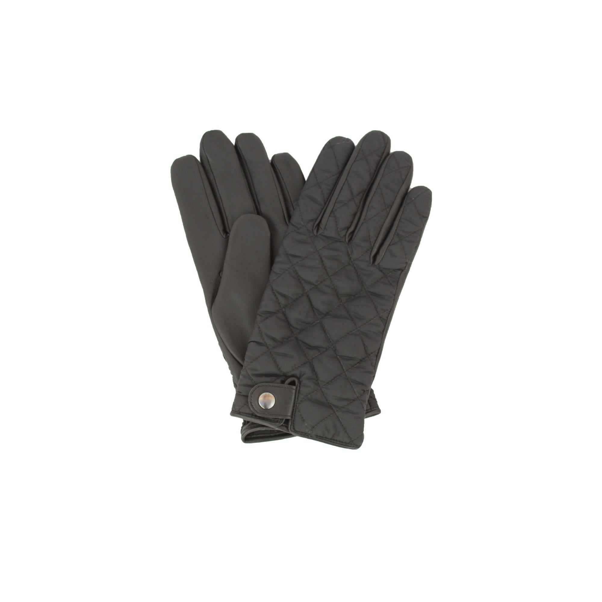 mens quilted leather gloves