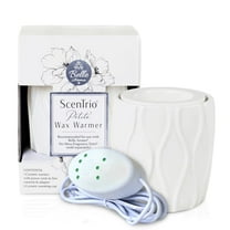Belle Aroma® ScenTrio Petite® Ceramic Wax Warmer with 3 Temperature/Safety Timer - White Diamond Home Decor Style