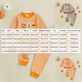 thumbnail image 3 of Akiihool Suit for Boys Toddler Baby Boy Fall Outfits Airplane Print Crewneck Long Sleeve Sweatshirt Pants Set Baby Boy Winter Clothes Orange,0-6 Months, 3 of 4