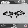thumbnail image 3 of Kalair GFX Graphics Kit for Yamaha YZ250F (2003-2005) Rebel Series, 3 of 5