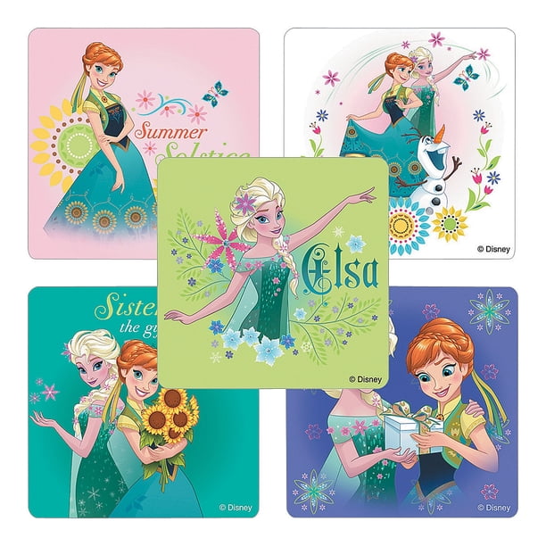 Frozen Fever Stickers 100pc Party Supplies 100 Pieces Walmart Com Walmart Com