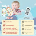 thumbnail image 5 of 1 Year Old Girl Birthday Gift,Baby Cell Phone Toy Sensory Learning Toys with 12 Functions,Baby Girl Toys 6 to 12 Months Multi Sound Effects with Light Teething Toys for Babies Infants, 5 of 8