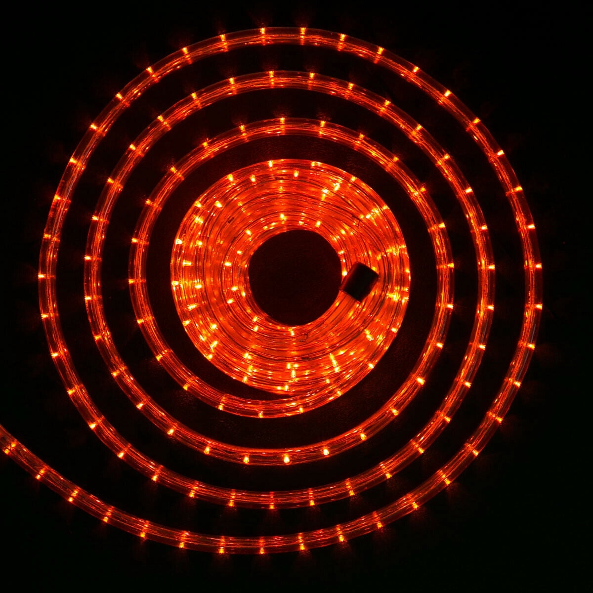 WYZworks 100 feet LED Rope Lighting (ORANGE) Cool White, Warm White, RGB, Green, Blue, Red, Orange Spool Option- Christmas Holiday Decoration Light | UL Certified Safety Fuse Included