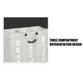 thumbnail image 2 of 3 Sections Laundry Hamper Waterproof Laundry Bag With Handle Foldable Basket, 2 of 4