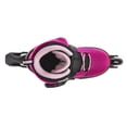 thumbnail image 2 of Rollerblade USA Microblade Girls Adjustable Fitness Inline Skate, Medium, Pink, 2 of 7