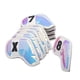 thumbnail image 4 of Cubiertas universales de la cabeza de golf Colorida Superficie del espejo 4 8 S Cuña protectores portátiles Equipo de entrenamiento Accesorios Blanco 10 piezas Kearding  OD019601-02, 4 of 7