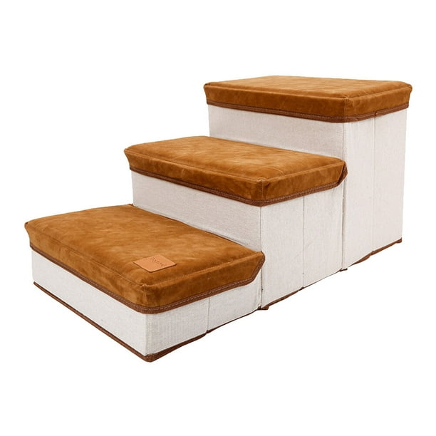 1pc Escalera plegable para perros Pet 3 pasos Escalera Escalera para mascotas Escalera para saltar Suministros para mascotas
