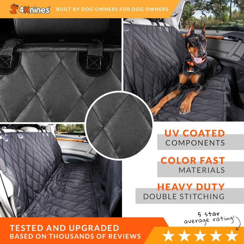 4-in-1Dog Car Seat Cover for Back Seat, 100% Waterproof Dog Car Seat C –  MPOW