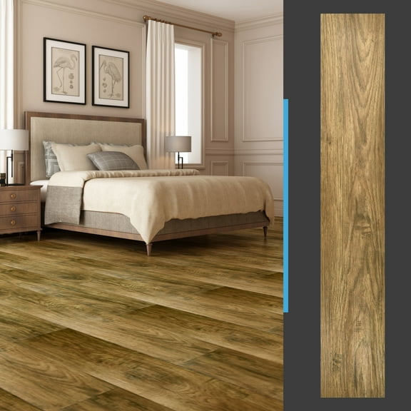 Art3d Self-Adhesive Flooring Peel and Stick Floor Tile Vinyl Wood Plank 36-Pack 54 Sq.Ft-Ashtree
