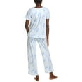 thumbnail image 2 of Carole Hochman womens  2pc Long Pajama Set, m, Blue, 2 of 3
